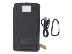 Carregador Solar 8000mah Com 4 Painéis Dobráveis Usb C/a