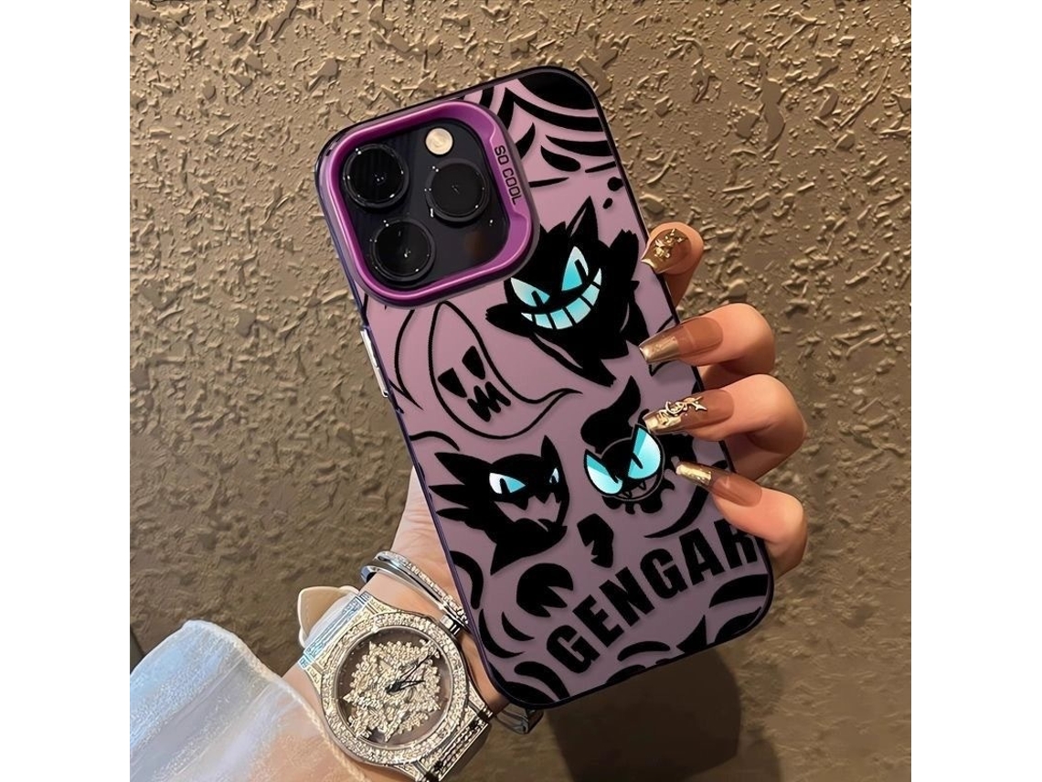 Capa Para Iphone 17 Pro Laser Gengar H220p1 Roxa Gengar Laser Trend