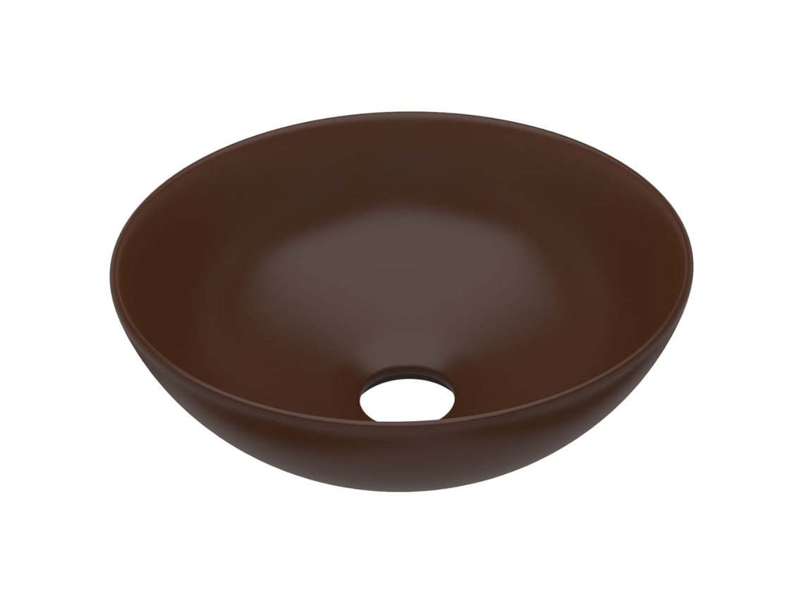 Bathroom Sink, Bathroom Sinks Vidaxl Marrom Cerâmica (n/a)
