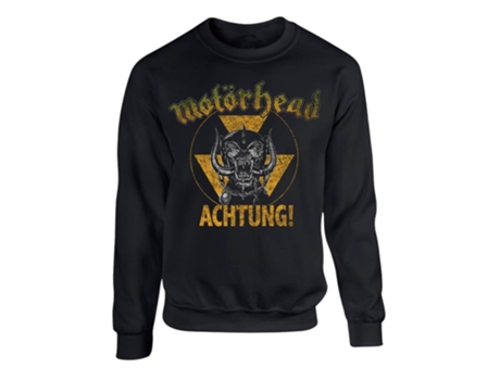 Camisola MOTÖRHEAD Achtung (Preto - Algodão - S)