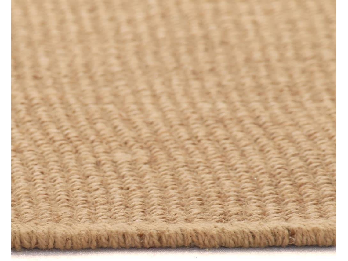 vidaXL Tapete de divisão em juta com apoio de látex 140x200 cm natural
