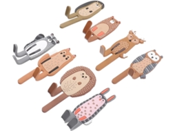 Conjunto De 8 Ganchos Magnéticos Fofos, Formato De Animais, Geladeira