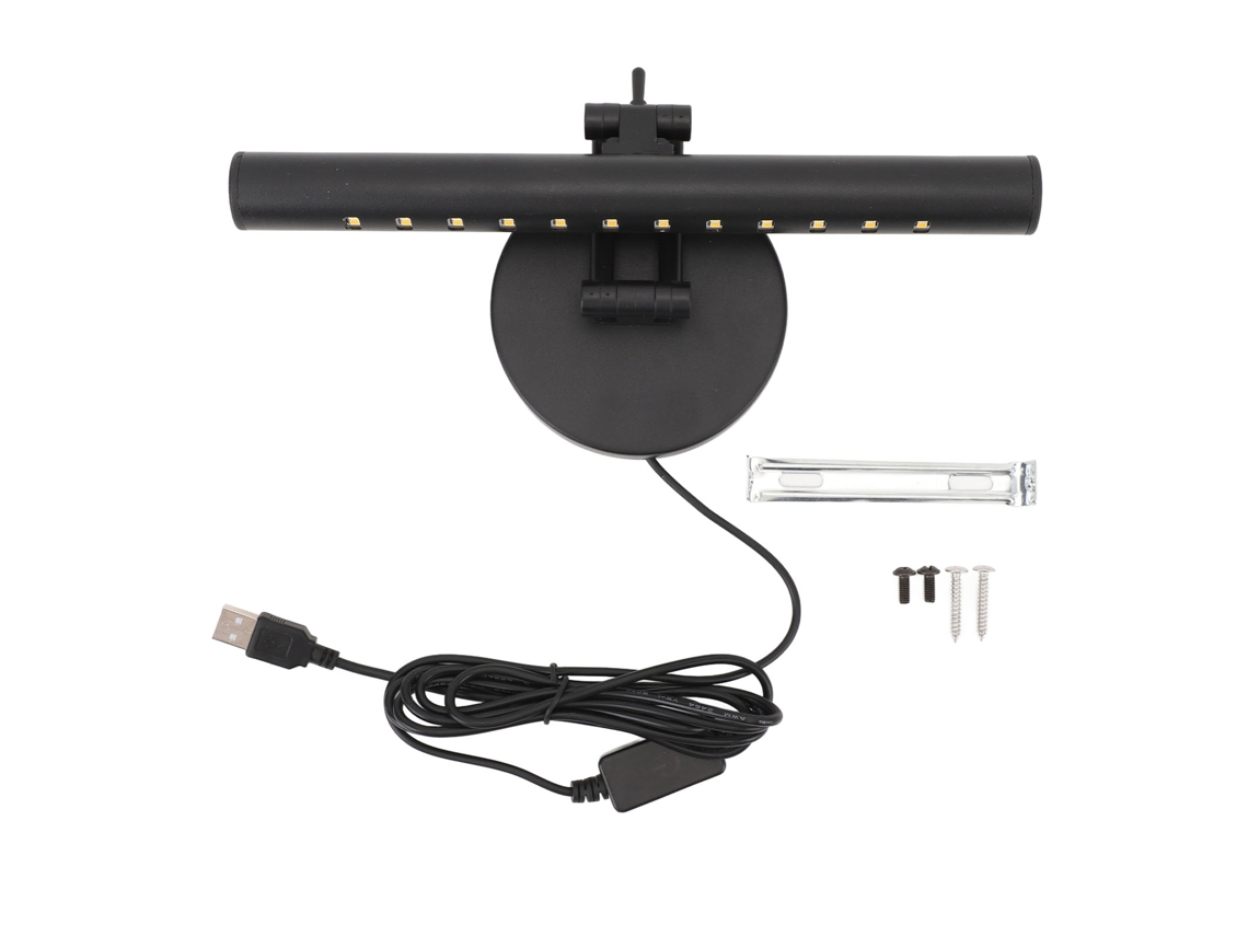 Luz Led de espelho rotativa com regulação de luminosidade, USB, 40cm, para banheiro e maquiagem | S/MARCA