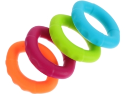 Kisangel Conjunto De 4 Anéis Silicone Para Fortalecimento Das Mãos E Antebraços Exercícios Treinamento Manual Do