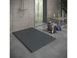 Base de Duche em Resina SIERRA Grafite 200x80 Cm com grade RC
