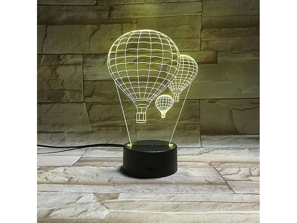 Lámpara De Noche 3d Led Globo Aéreo Para Niños Dormitorio Mesa 2025
