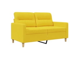 2-seater Sofa, 2-seater Sofas Vidaxl Amarelo Tecido (n/a)