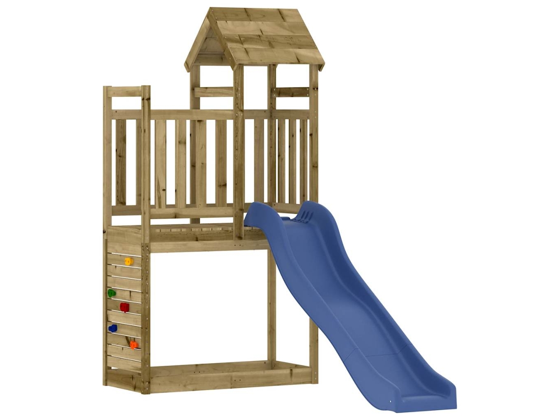 Conjunto de brincar para exterior VIDAXL Castanho Madeira