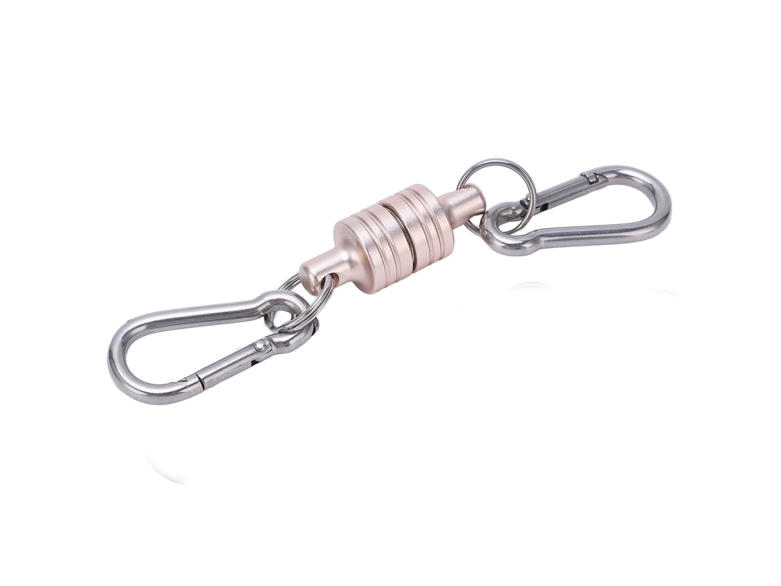 Chaveiro Magconnect Com Liberação Magnética 2kg Praticamente Desmontável Acessível Prata Rosa