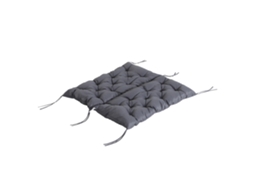Almofada Banco 100x98x8cm Algodão Cinza Escuro BRAVENTO