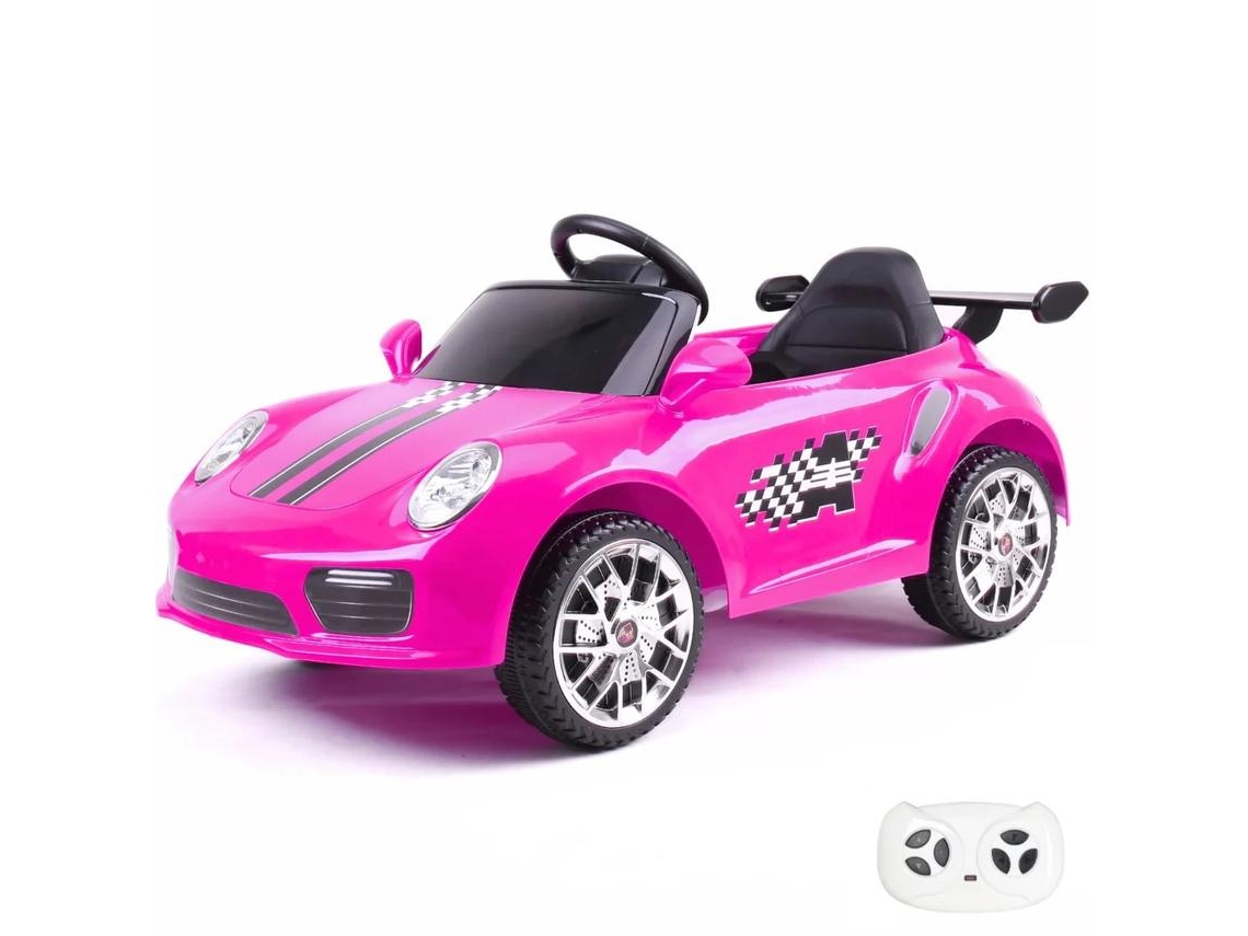 Carro Elétrico Para Crianças - Estilo Porsche 911 - 12v - 1 A 5 Anos - Rosa