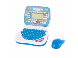 Primerox notebook de Aprendizado Bilíngue para Crianças Inglês Espanhol Música Azul
