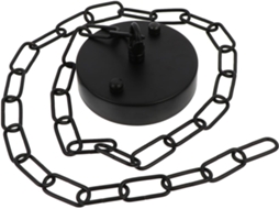 Gancho E Anel De Corrente Ferro Preto Para Lustres