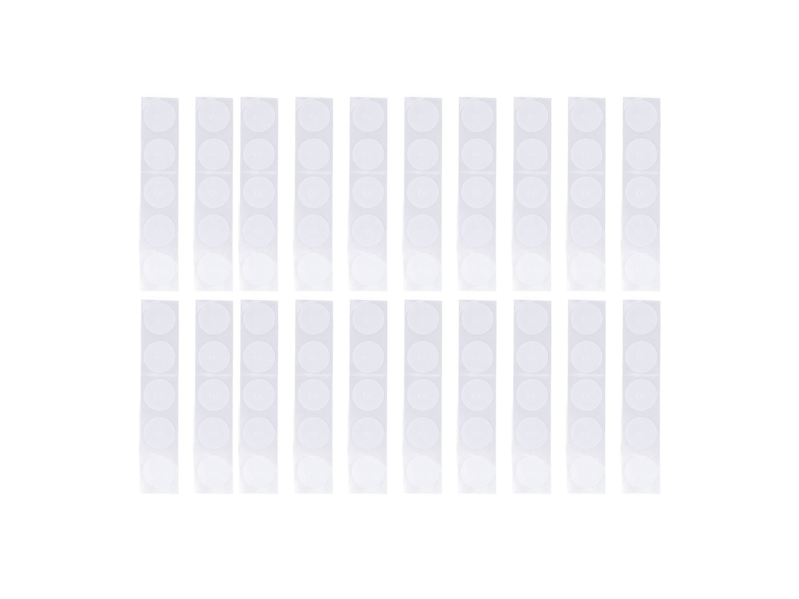 50 Etiquetas Nfc Rfid 13.56mhz, 504 Bytes, Graváveis Repetidamente, Uid, Diâmetro 25mm