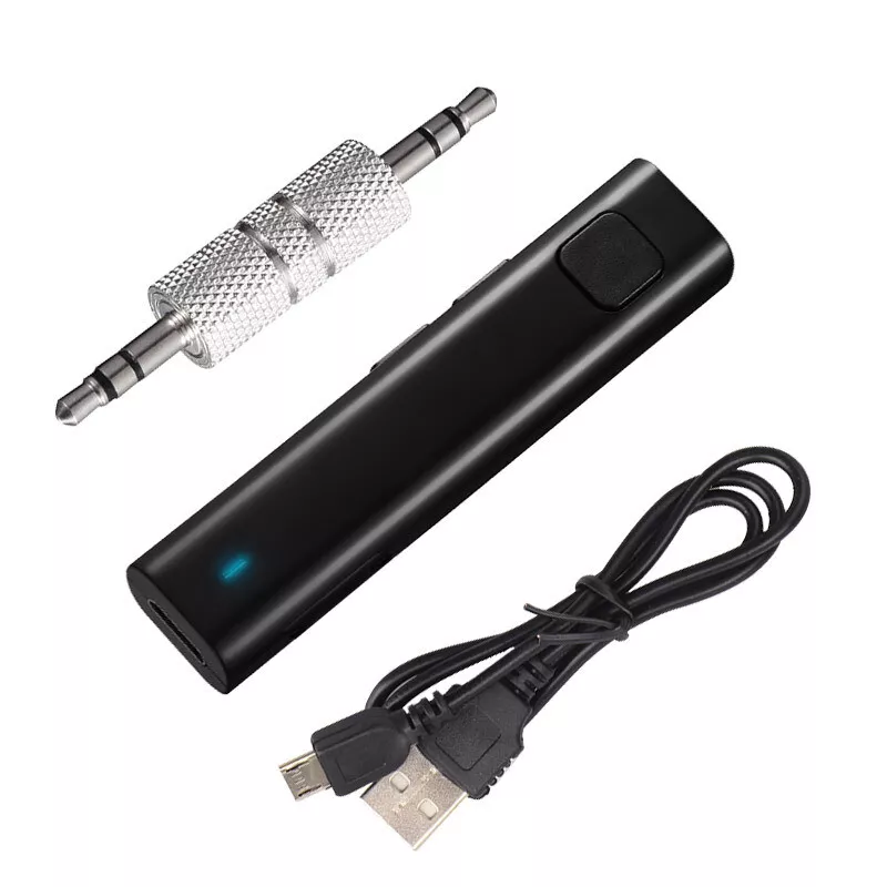 Receptor De Música Estéreo Sem Fio Bluetooth 3,5 Mm, Adaptador Auxiliar Para Telefone Com Microfone Zeuxo