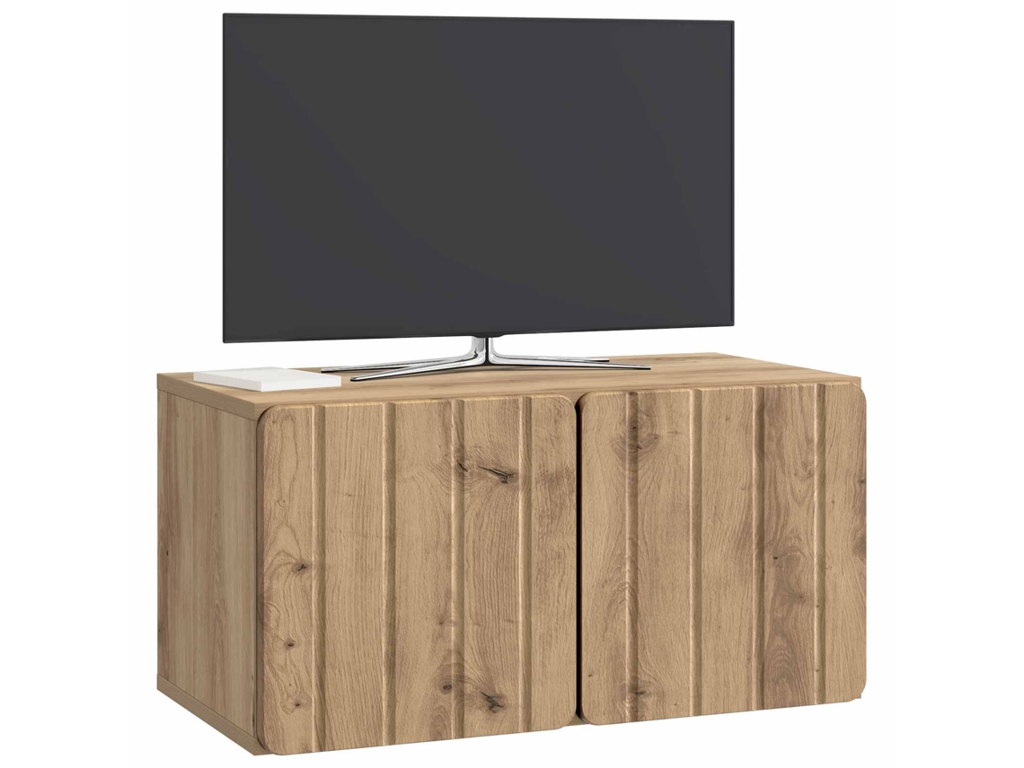 Gabinete de TV Parede Carvalho Artisiano 59,5x31x30 Cm MAISON EXCLUSIVE