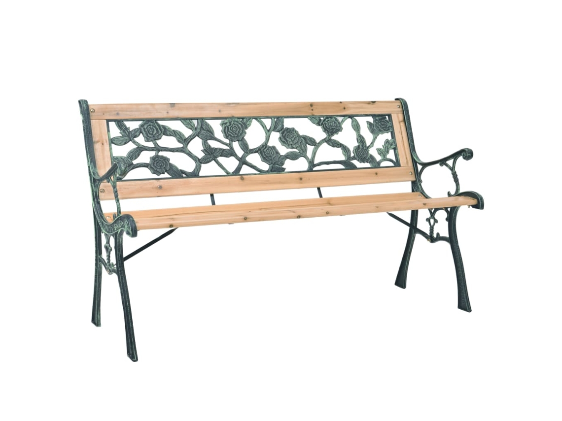 Garden Bench, Garden Benches Vidaxl Marrom Madeira (122 Cm)