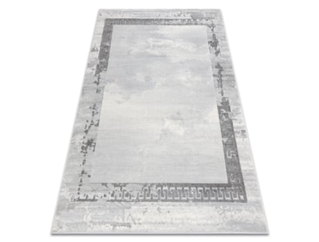 Tapete Lira E1473 Quadro, Grego Vintage Estrutural, Moderno, Glamour - Cinza (160 x 220 cm)