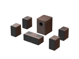 Soundbar Para Tv | Hiwill-audio M514 900w 5.1.4 Dolby Atmos - Marrom Escuro