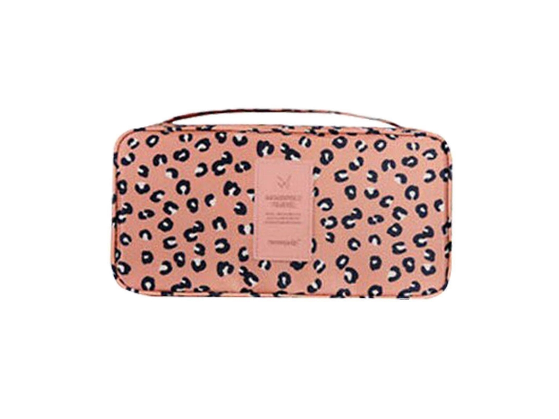 Bolsa Organizadora De Viagem Impermeável E Portátil Com Estampa Para Roupas Íntimas E Sutiãs. Hengjian