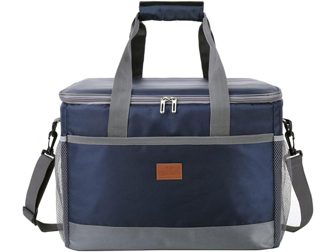 Bolsa Térmica Isolada, Grande Capacidade De 36l, Impermeável, Piquenique, Churrasco, Azul Marinho