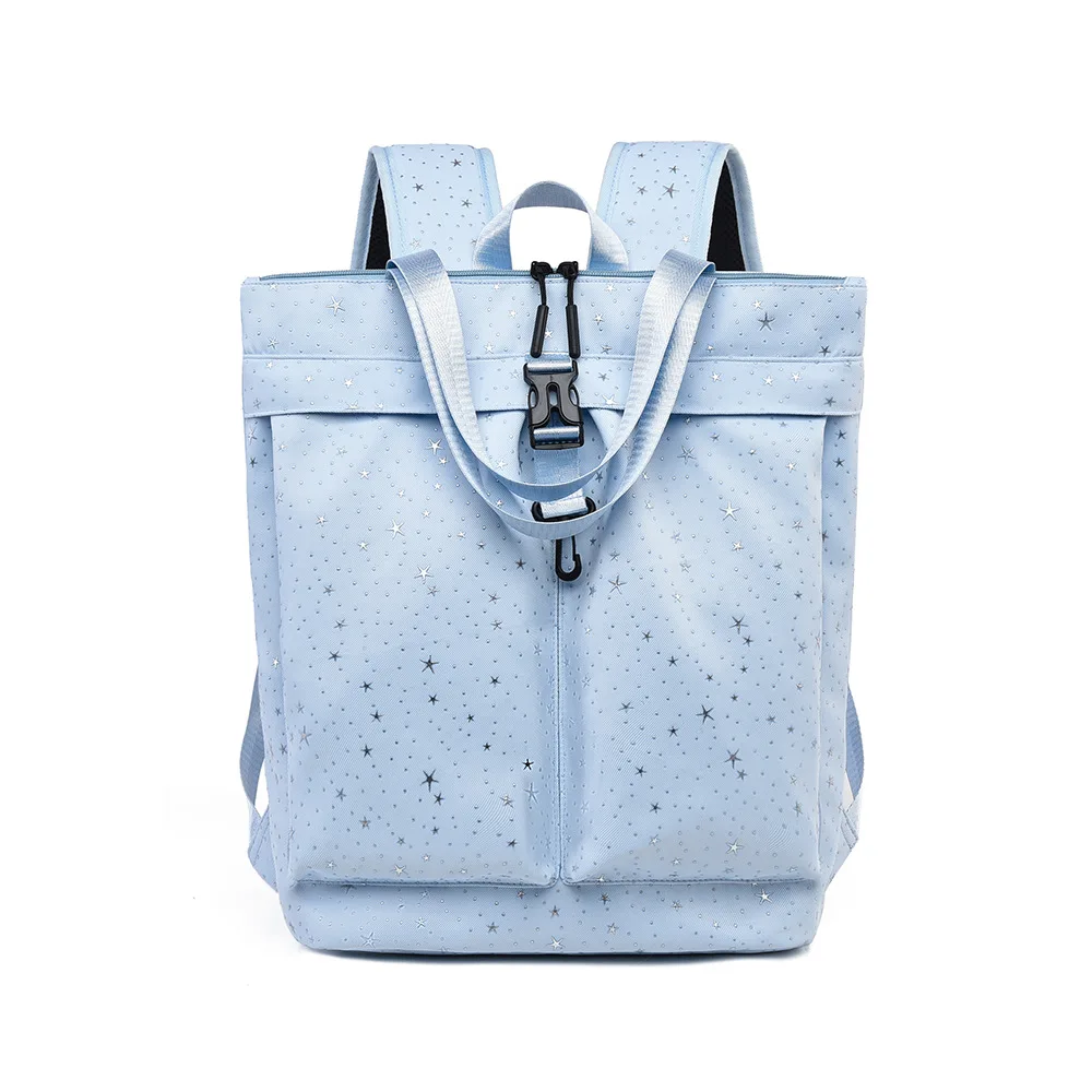 Bolsa Conversível Com Estampa De Estrelas (azul), Estilo Feminino.