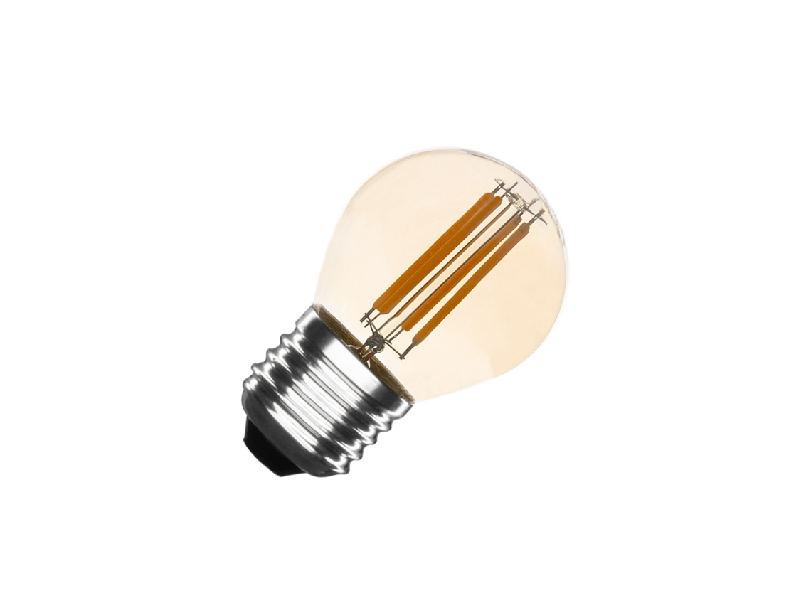 Lâmpada Filamento Led E27 4W 470 Lm Regulável G45 Gold LEDKIA