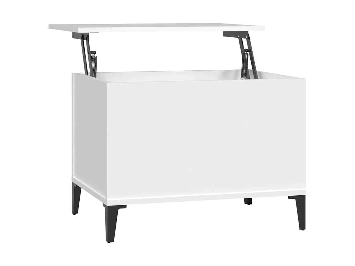 Mesa de Centro MAISON EXCLUSIVE Derivados de Madeira Branco 60x44,5x45 cm