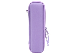 Estojo De Viagem Para Pincéis De Maquiagem Eva Com Capa Dura Para Caneta Touch Lápis Roxo