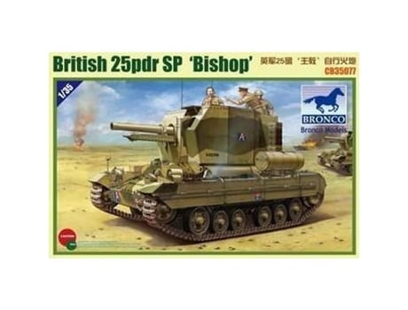 Maquete - LCC® - Britânico 25pdr SP ‘Bishop’ - Plástico - 135 - Para adultos a partir de 14 anos