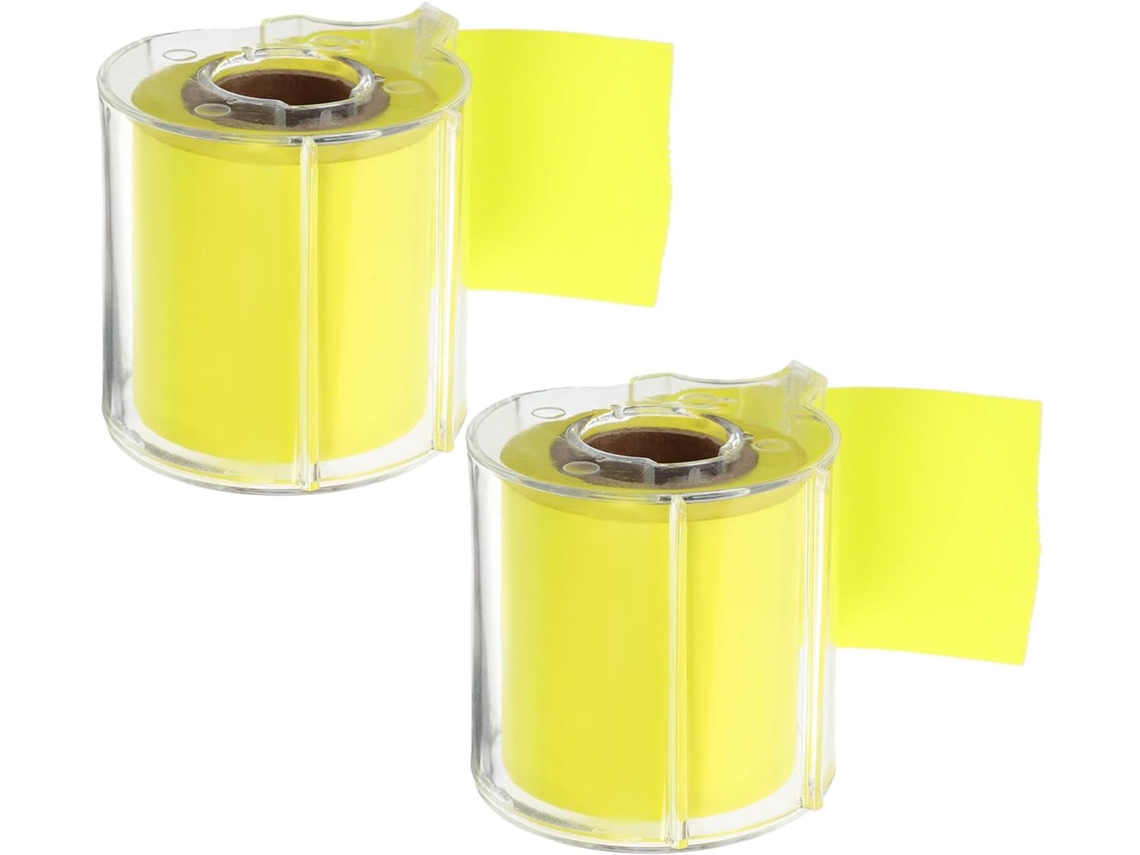 2 Rouleaux Blocs-notes Fournitures De Bureau Créatives Em Papier Jaunes Adhésifs Papel Para Écriture Fluido