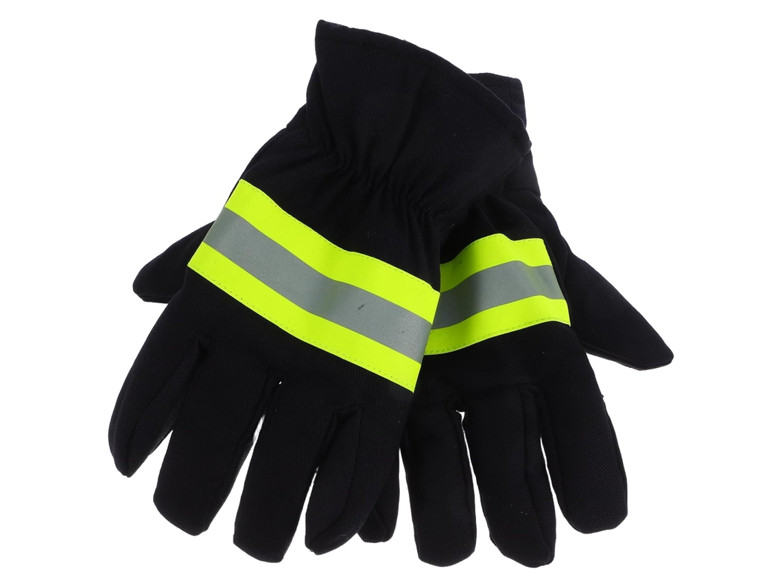 Luvas de Proteção Antichamas para Combate a Incêndios, Feitas de Poliéster e Algodão, Oferecendo Conforto e Respirabilidade. SFUSHOS
