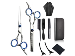 Tesoura de Corte de Cabelo Profissional para Homens e Mulheres Kit de Tesoura de Cabelo de 10 Peças para Corte de Cabelo JEDBESETZT