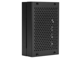 Capa Protectora de Alumínio Preta para Raspberry Pi 4
