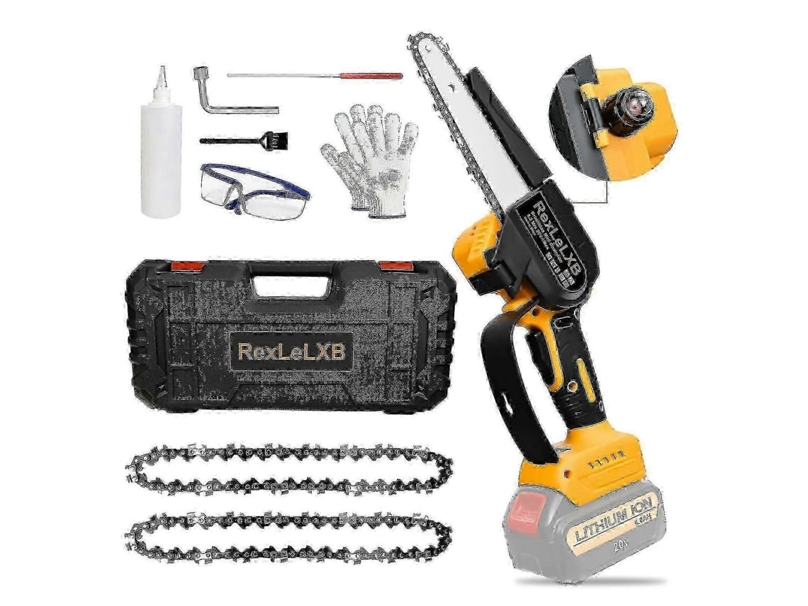 Para Dewalt 18v 20v Li-ion Bateria 6 Polegadas 500w Motosserra Sem Fio Ferramenta De Jardim Para Carpintaria Mini Serra De Poda Elétrica Portátil