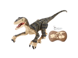 Mali brinquedo Dinossauro Velociraptor Controle Remoto 2.4g Sem Fio Recarregável com Luzes para Crianças