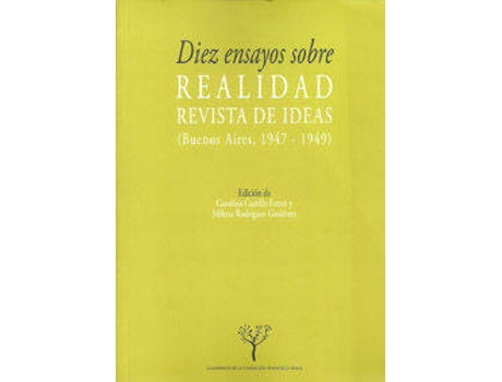Livro Diez Ensayos Sobre Realidad, Revista De Ideas (Buenos Aires, 1947-1949) de Vários Autores