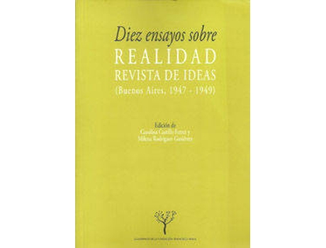 Livro Diez Ensayos Sobre Realidad, Revista De Ideas (Buenos Aires, 1947-1949) de Vários Autores