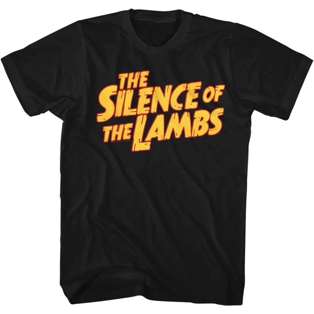 Unisex Adult T-shirt Rockinstone Silence Of The Lambs Movie Retrologo Black Sizexl