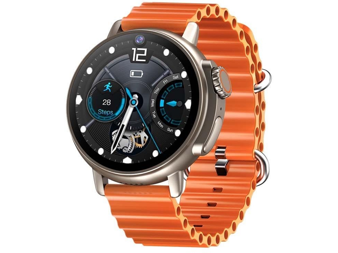 Smart Watch Tela Amoled Redonda de 1 6 Polegadas À Prova D'Água com Chamada Bluetooth Lembrete Compatível com Iphone Android Prata YEMAESRE