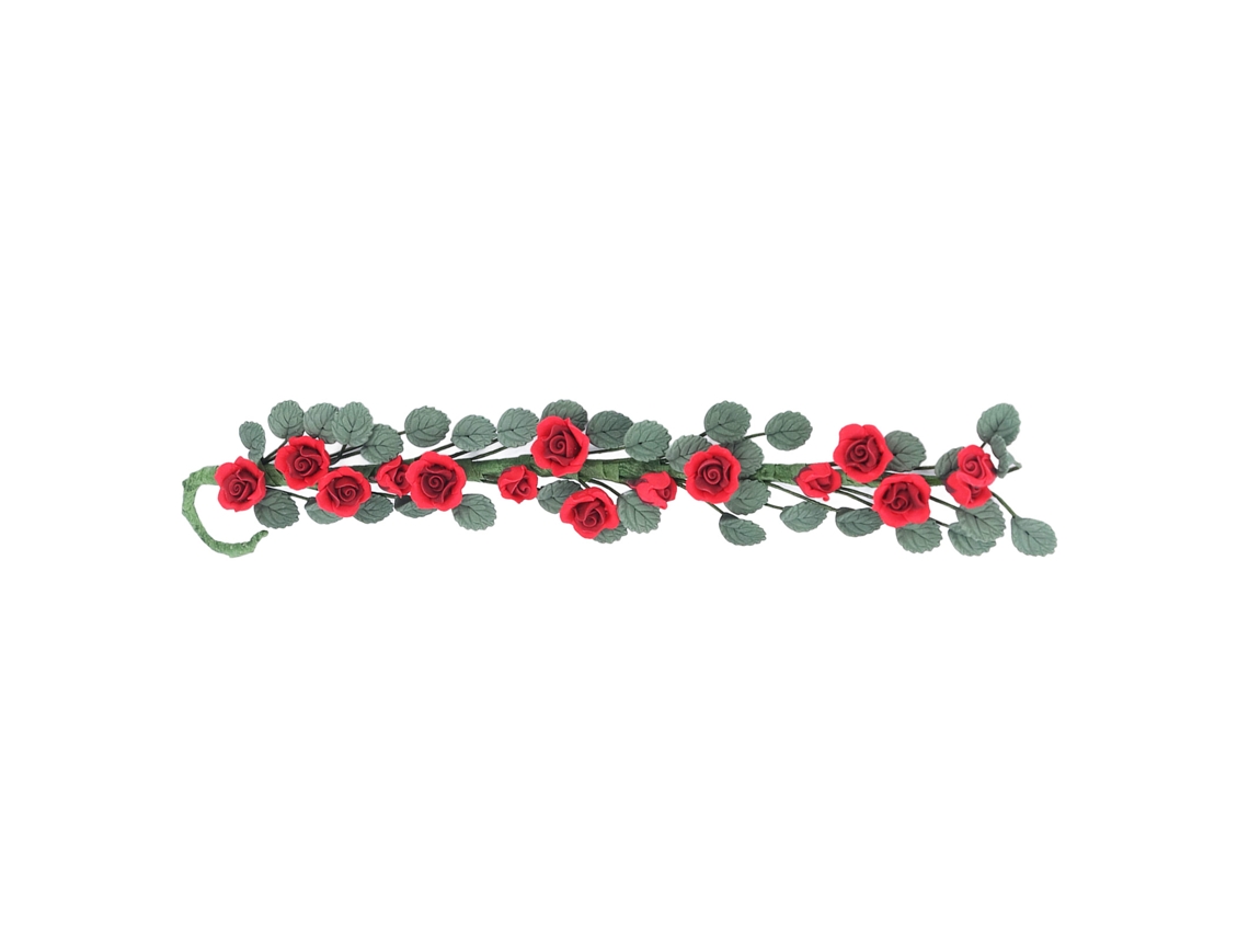Enredadera De Rosas Miniatura Para Casa De Muñecas, Accesorios Decorativos Diy Em Escala 1:12