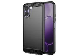 Capa Para Oppo A6x Efeito Carbono Proteção Flexível Antichoque