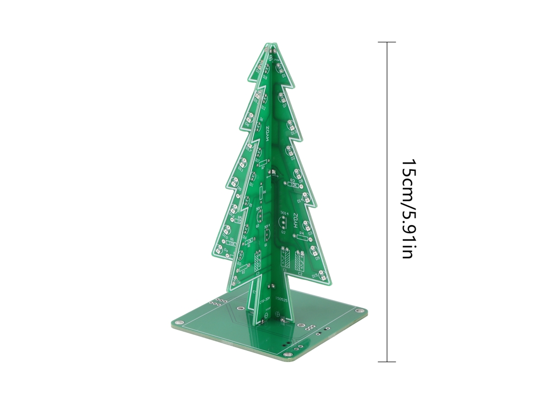 Kit Para Fazer Árvore De Natal Laxiscreed Com Luzes Led Musicais E Cores Vibrantes