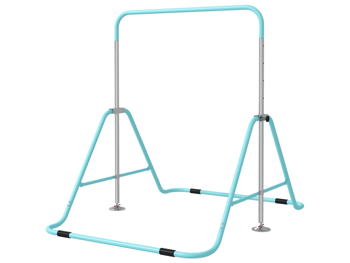 Barra de Ginástica Dobrável Ajustável (treino em Casa, Azul Celeste)