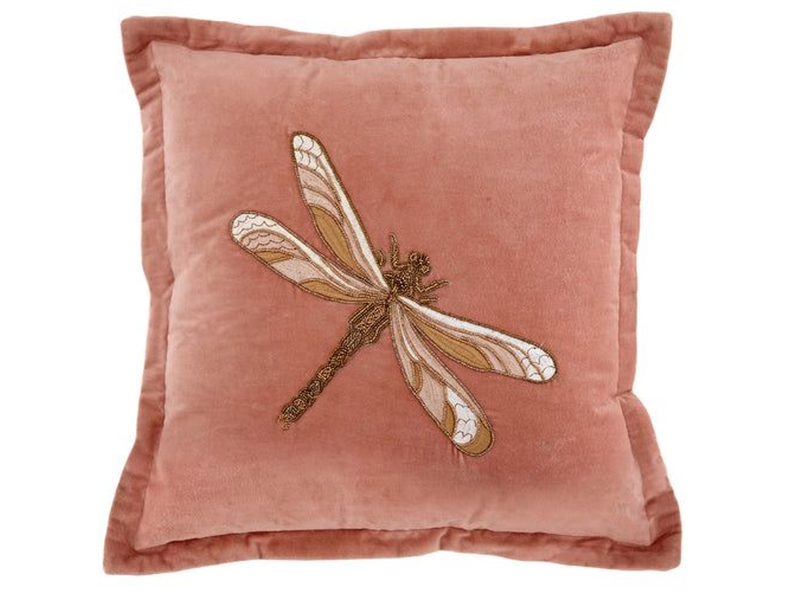 Cuscino Ricamato Voyage Maison Aria Veludo Rosa
