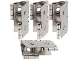 Conjunto De 4 Dobradiças Ferro Vintage Para Móveis, Com Formato Quadrado, Ideais Para Armários E Portas Estáveis