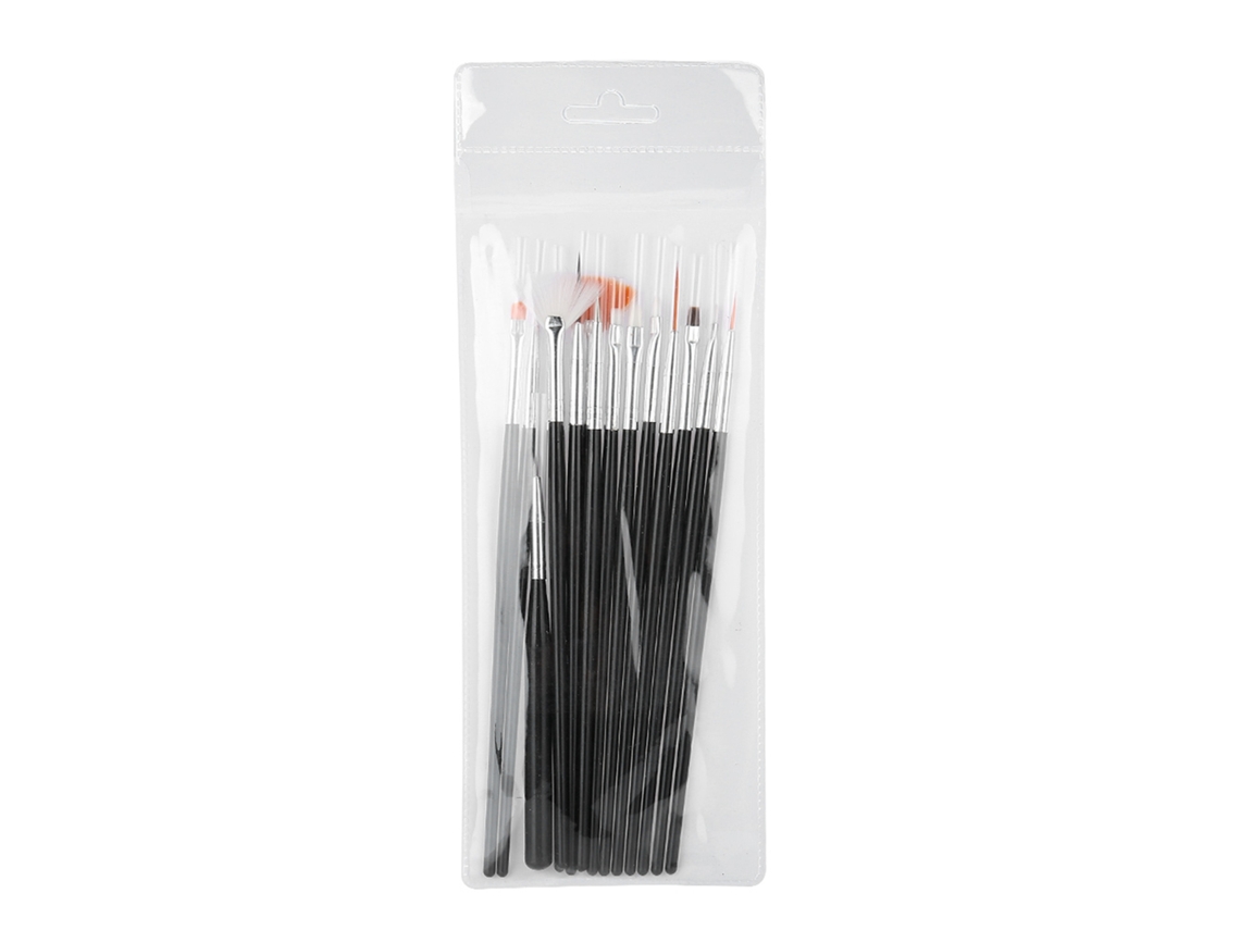 Kit De 15 Pincéis E Canetas Para Arte De Unhas Manicure Diy: Desenho, Pontilhado E Pintura