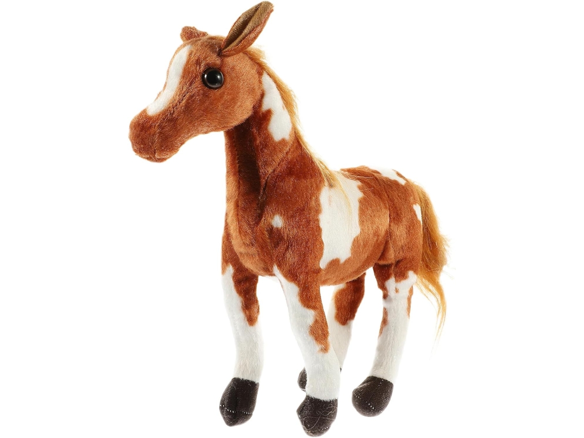 Lindo Cavalo De Pelúcia Marrom, Macio Ao Toque, Com Costura Delicada,