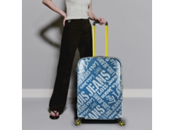 Mala de Viagem Média LOIS Kenner Denim Azul-Cinza 45X67 5X24 5 Cm 63L