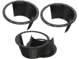 Conjunto de 4 peças de junção para alto-falantes automotivos, adaptadores e espaçadores.